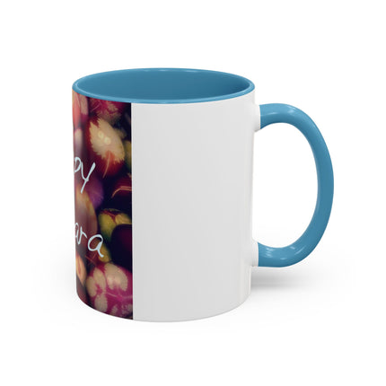 Ostara Accent Mug – 11oz Ceramic Cup with Colored Egg Design
