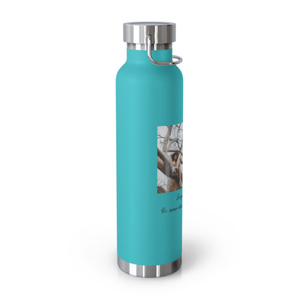 BYOB Copper Vacuum Insulated Water Bottle - 22oz - Bring Your Own Book Design