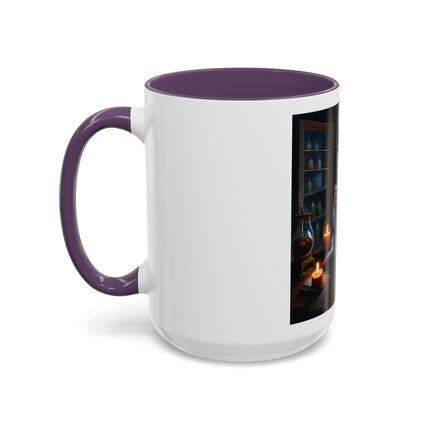 Moonlit Witch Cats Coffee Mug — Gothic Cat Magic Tea Cup (11/15oz)
