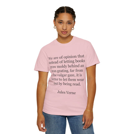 Jules Verne Quote T-Shirt — Literary Quote Tee for Book Lovers