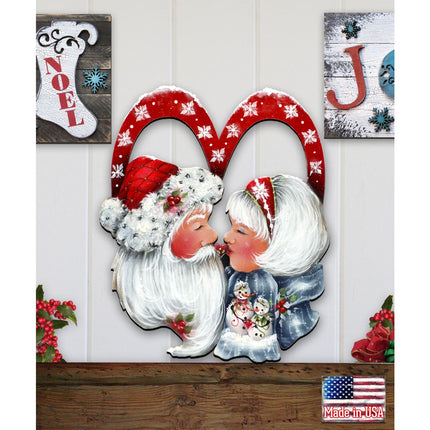 Merry Kissmas! Holiday Door Decor by Jamie Mills-Price - Christmas Decor - 8457514H-2