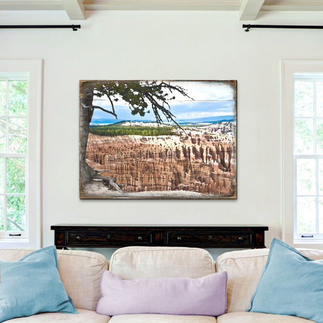 Canyon Tree View Art Wooden Wall Art by Nature Wonders - Nature Wildlife Decor  - 95281B-0