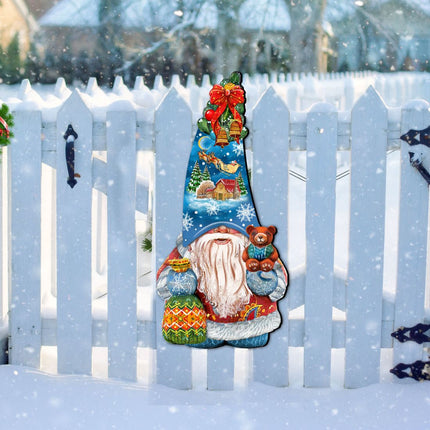 Christmas Gnome Holiday Door Decor by G. DeBrekht - Christmas Decor - 8611012H-3