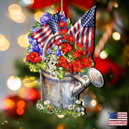Celebrating the American Freedom Wooden Ornaments by Gelsinger - American Christmas Decor - 8161040-1711-2