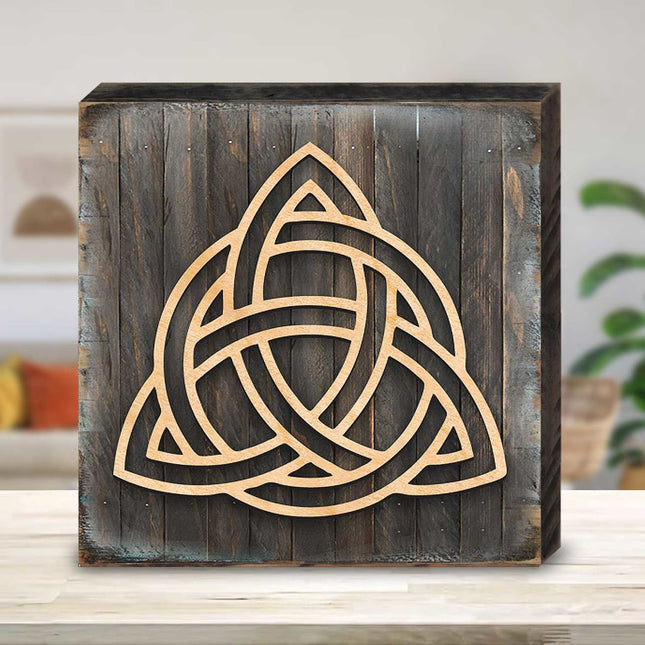 Spiral Symbol Celtic Art Wooden Wall Art by Celtic Art - Celtic Decor - 953168B-0