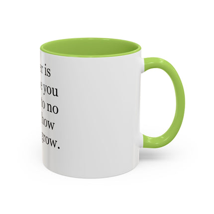 Father Quote Accent Coffee Mug — "A father is someone you look up to no matter how tall you grow."