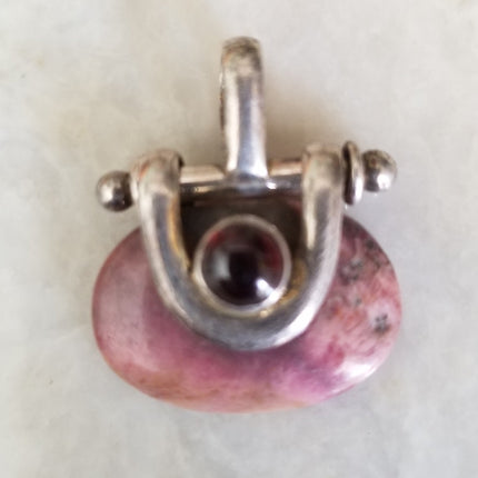 Silver Pendant - semi precious stone-7