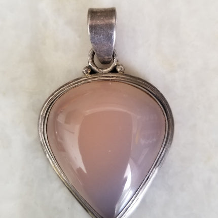 Silver Pendant - semi precious stone-8