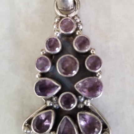 Silver Pendant - semi precious stone-5