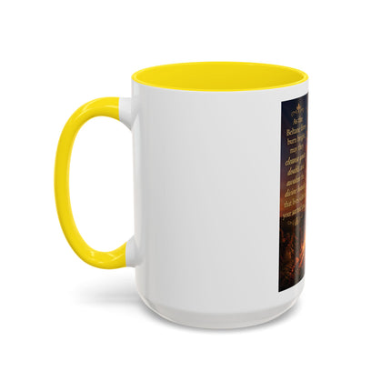 Mug — Pagan Bonfire Coffee Mug with Inspirational Beltane Quote
