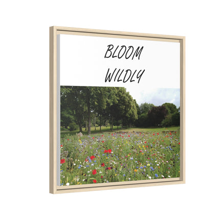 Bloom Wildly Framed Canvas Print — Wildflower Meadow Wall Art