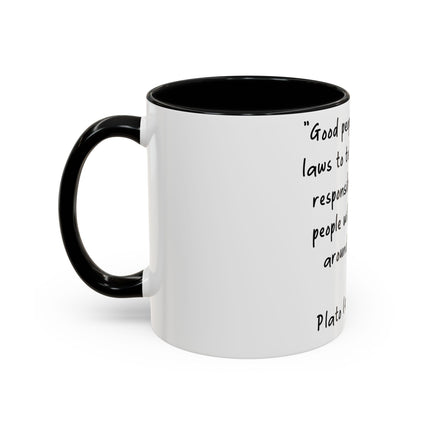 Plato Quote Mug – 11oz Accent Ceramic Cup for Thoughtful Sips