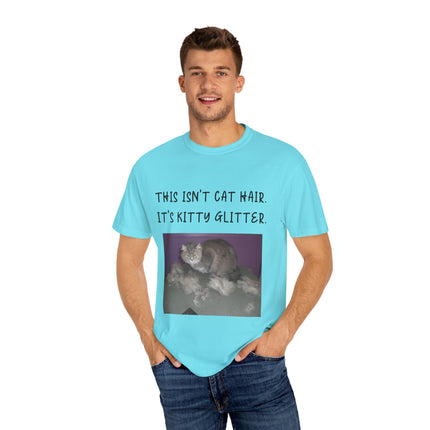 Kitty Glitter T-Shirt – Unisex Cat Lover Tee with Playful Quote