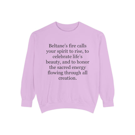 Beltane Quote Sweatshirt – "Beltane’s fire calls your spirit to rise"
