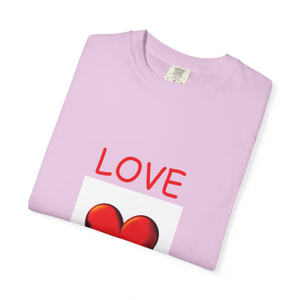 Unisex Love Heals T-Shirt - Garment-Dyed for Comfort and Style
