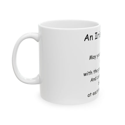 Irish Blessing Ceramic Mug | 11oz Cup for Daily Grace & Motivation
