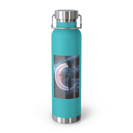 Moonlit Cats 22oz Vacuum Bottle — Insulated Copper Flask