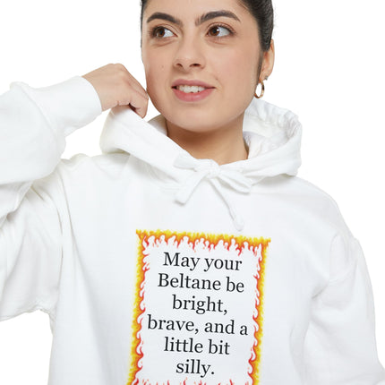 Beltane Blessing Hoodie — "May your Beltane be bright, brave, and a little bit silly"