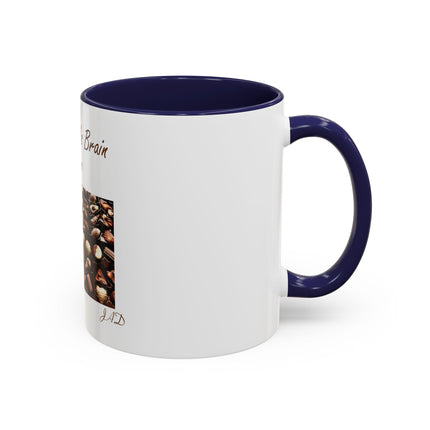 Chocolate Is Brain Fuel Coffee Mug — Chocolate Lovers Accent Mug (11/15oz)