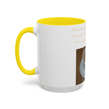 Funny Tea Mug – “Lie to Me” Motivational Accent Ceramic – 15oz
