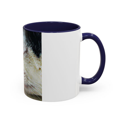 Inspirational Cat & Butterfly Accent Ceramic Mug - 11 oz