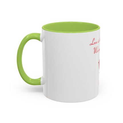 Rumi Quote Accent Mug — “Love is the whole thing. We are only pieces.”