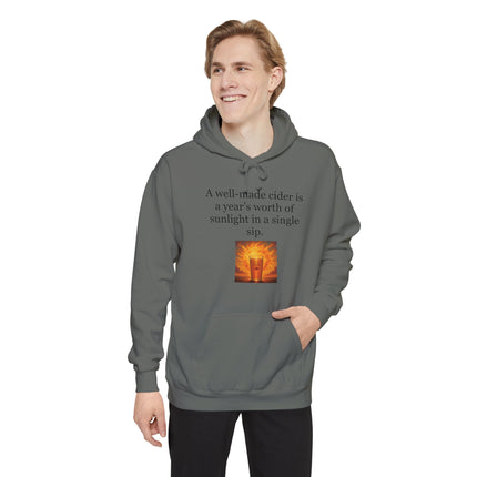 Cider Sunshine Hoodie — “A well-made cider is a year’s worth of sunlight in a single sip.”