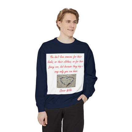 Heartfelt Quote Unisex Sweatshirt - Oscar Wilde Inspiration, Cozy Gift for Loved Ones