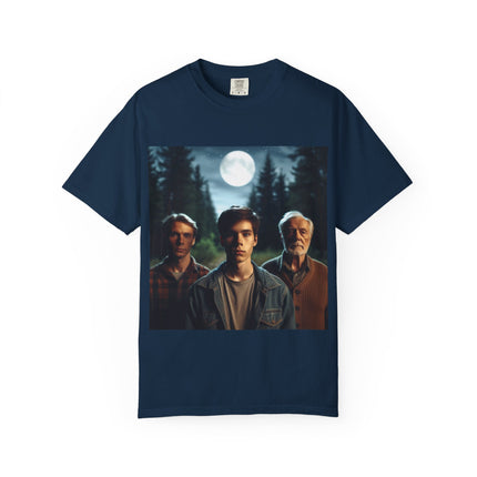 Wiccan God Trio Moonlit Forest T-Shirt — Youth, Father, Sage