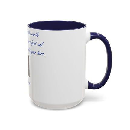 15oz Ceramic Mug with Khalil Gibran Quote | Earth Accent Cup
