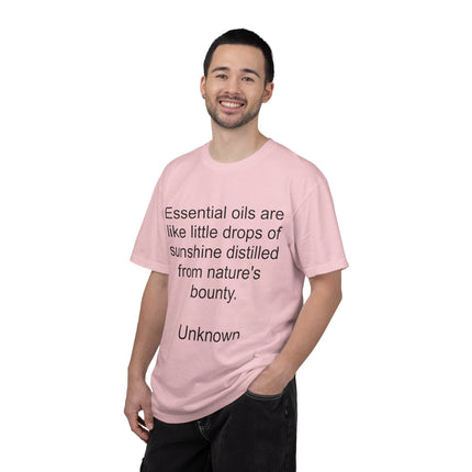 Essential Oils Quote T-Shirt — "Essential oils are like little drops of sunshine..."