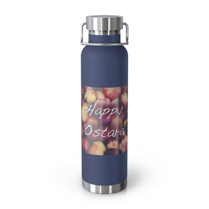 Happy Ostara Copper Bottle — 22oz Vacuum Water Bottle Celebrating Spring Equinox