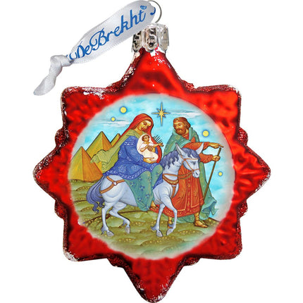 Story of Nativity Mercury Glass Ornaments Set of 3 by G. DeBrekht - Nativity Holiday Decor - 770122S3-2