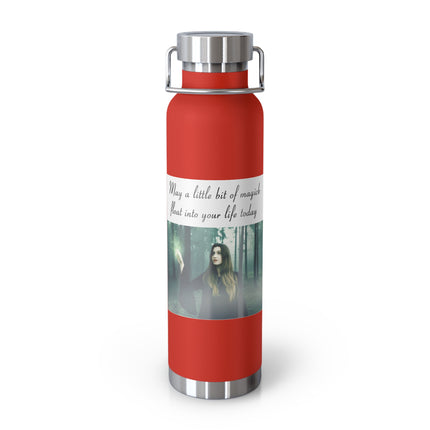 22oz Insulated Bottle — "May a Little Bit of Magic Float Into Your Life Today" Forest Design