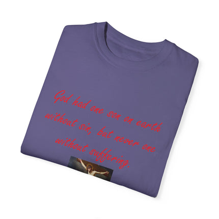 Saint Augustine Quote Tee – Unisex Garment-Dyed Shirt of Faith