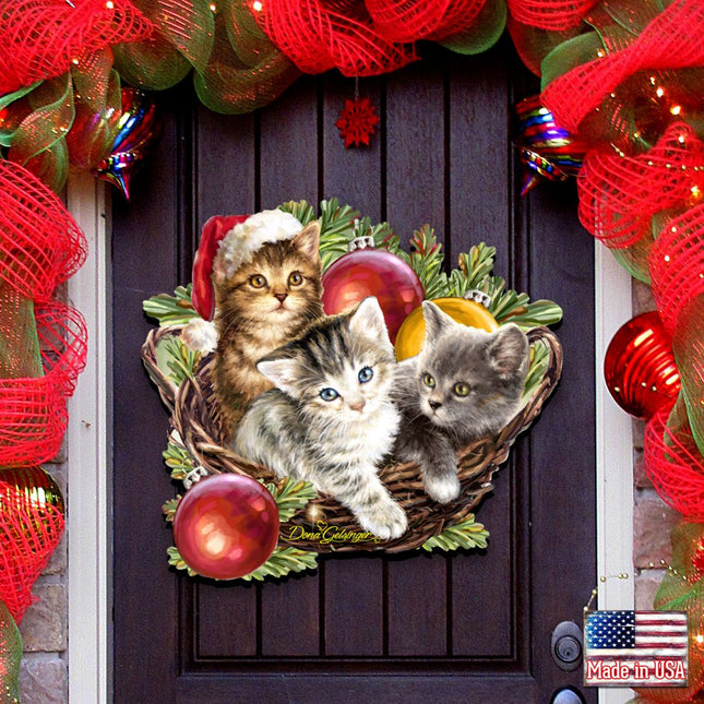 Christmas Wreath Holiday Door Decor by D. Gelsinger - Christmas Decor - 8461027-1H-1607-0