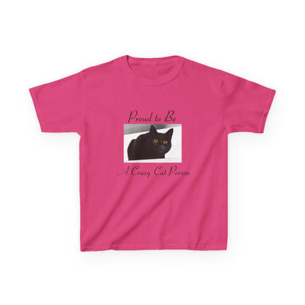 Proud Cat Person Kids Tee – Fun Cotton T-Shirt for Young Cat Lovers