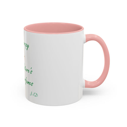 Aromatherapy Coffee Mug - "Mother Nature's Healing Perfumes" Accent Mug (11/15oz)