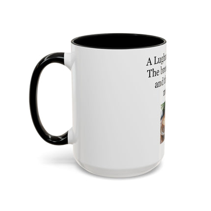 Lughnasadh Feast Mug — "The bread, the brew, and the bilberry mousse!" Accent Coffee Cup