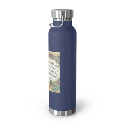 Blessed Be Copper Bottle – 22oz Insulated Flask with Celtic-Inspired Design