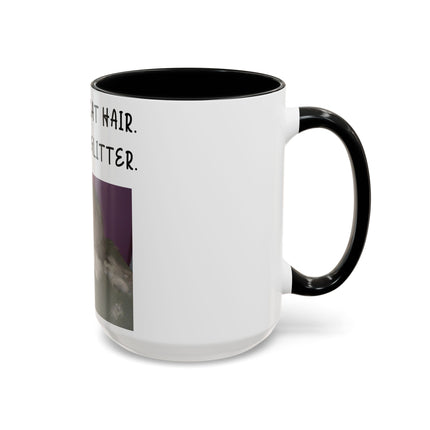 Kitty Glitter Mug – 15oz Accent Ceramic Cup for Cat Lovers