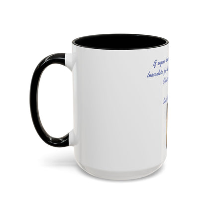Religious Coffee Mug — Saint Maximilian Kolbe Quote & Sacred Image (11/15oz)