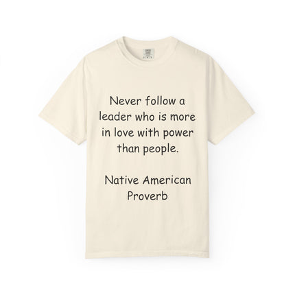 Inspirational Unisex T-shirt with Native American Proverb