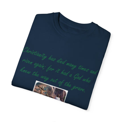 Chesterton Quote T-Shirt – Resurrection Design – Unisex Tee