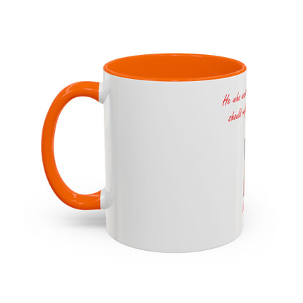 Saint Faustina Coffee Mug — 'Reflect on the Passion of Jesus' Religious Accent Mug
