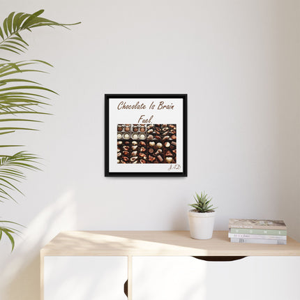 Chocolate Is Brain Fuel Canvas Print