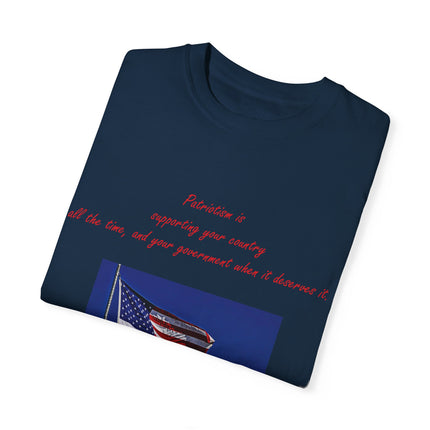 Mark Twain Quote Tee – Patriotic Unisex Flag Shirt in Soft Cotton