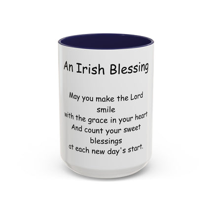 Irish Blessing Coffee Mug — "An Irish Blessing" Inspirational Religious Mug (11/15oz)