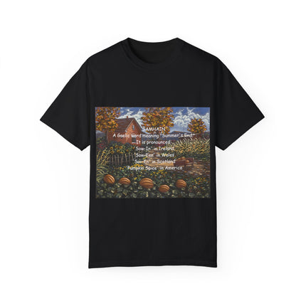 Samhain Tee – Unisex Garment-Dyed Shirt with Pumpkin Spice Wit