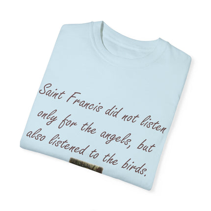 Spiritual Tee – Honoring Saint Francis – Eco-Friendly Unisex